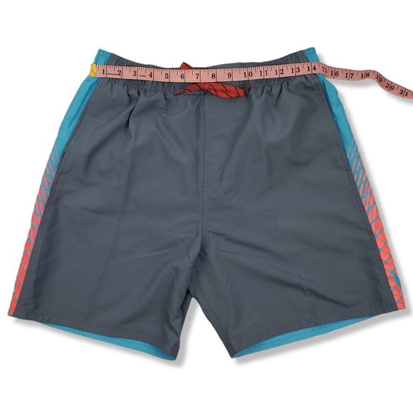 Nike 7” Clash Volley Men’s Swim Shorts NESS7430 Grey/Blue Size M - Picture 10 of 13